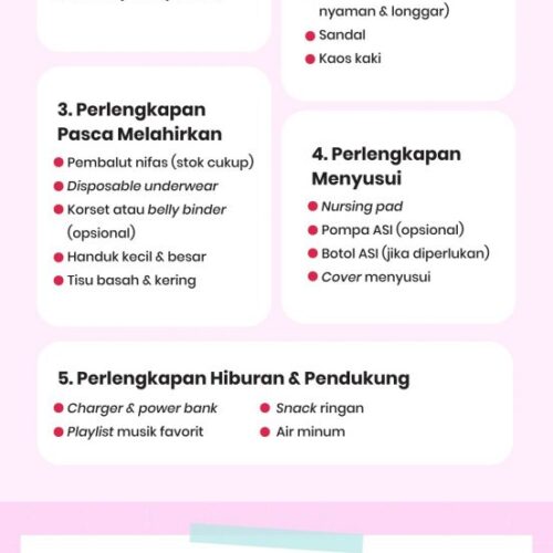 Isi Tas Melahirkan Apa Saja? Ini Checklist Lengkap untuk Ibu & Bayi